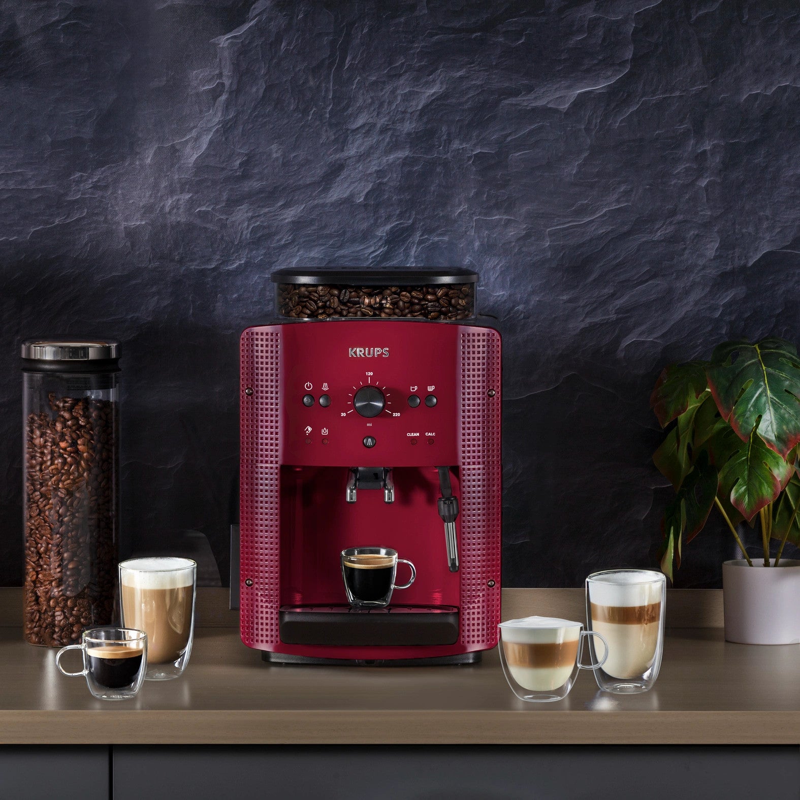 Essential Rouge – Machine à Café Expresso Automatique