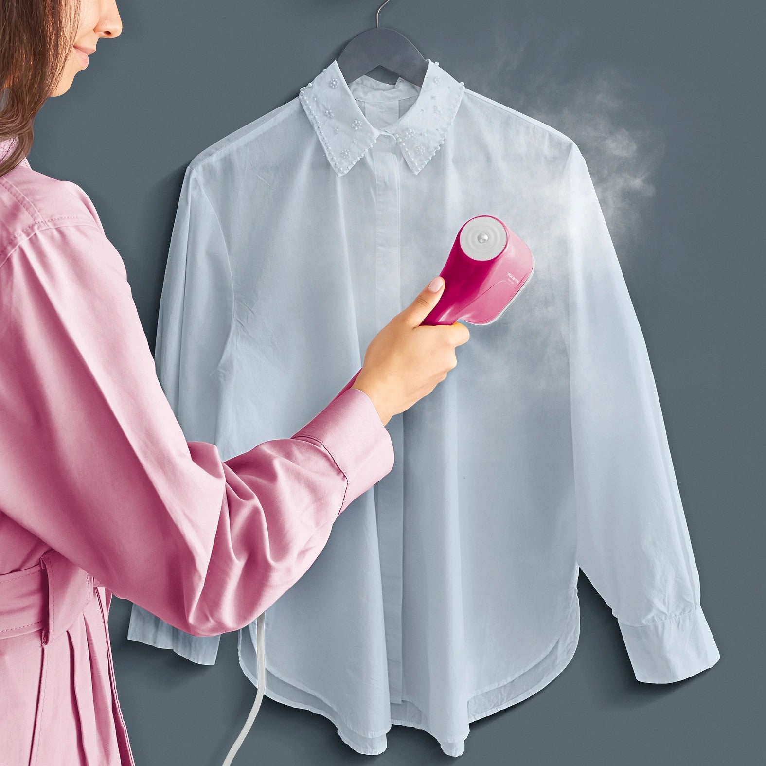 Défroisseur Vapeur à Main Rowenta Pure Pop Slim Rose - 1300W