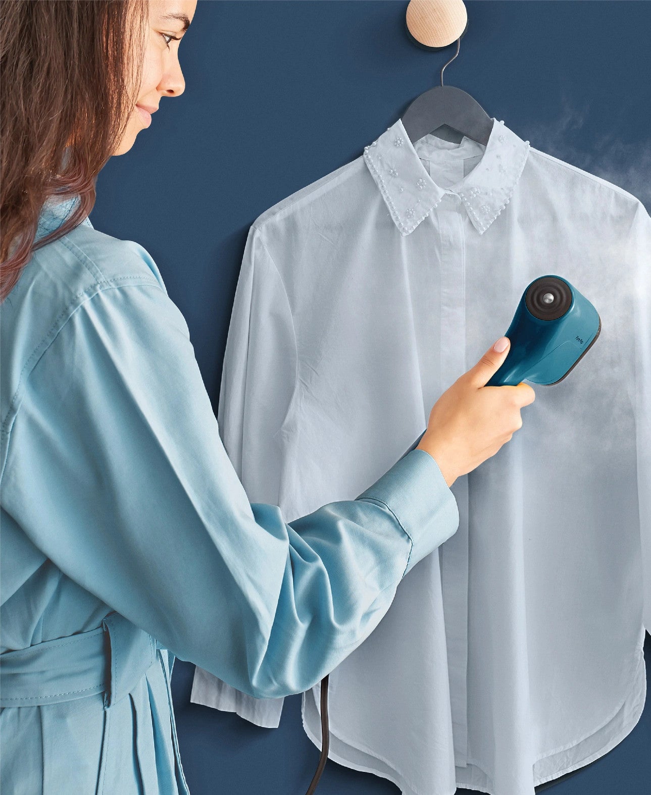 Défroisseur Vapeur à Main Rowenta Pure Pop Slim Bleu - 1300W