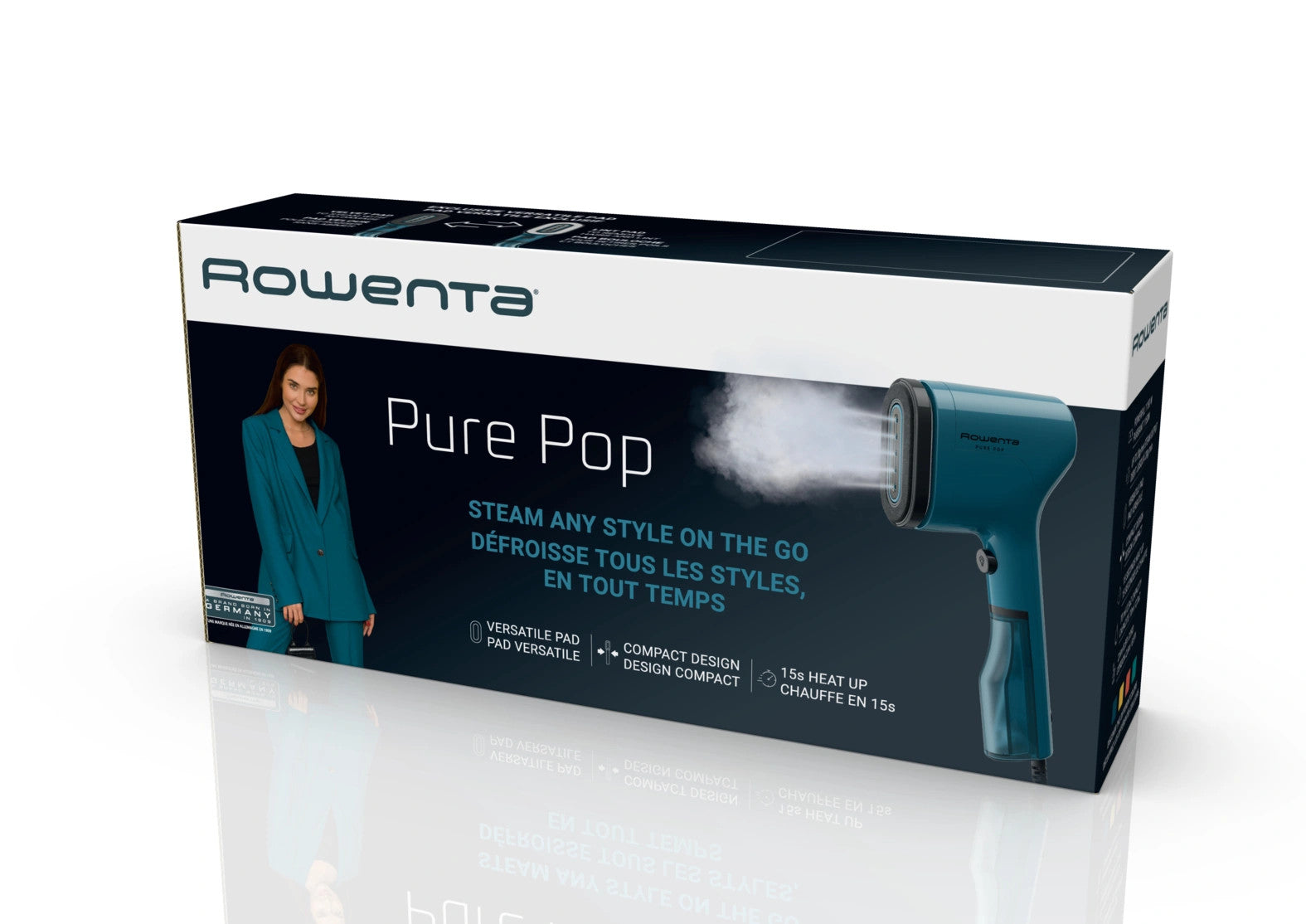 Défroisseur Vapeur à Main Rowenta Pure Pop Slim Bleu - 1300W