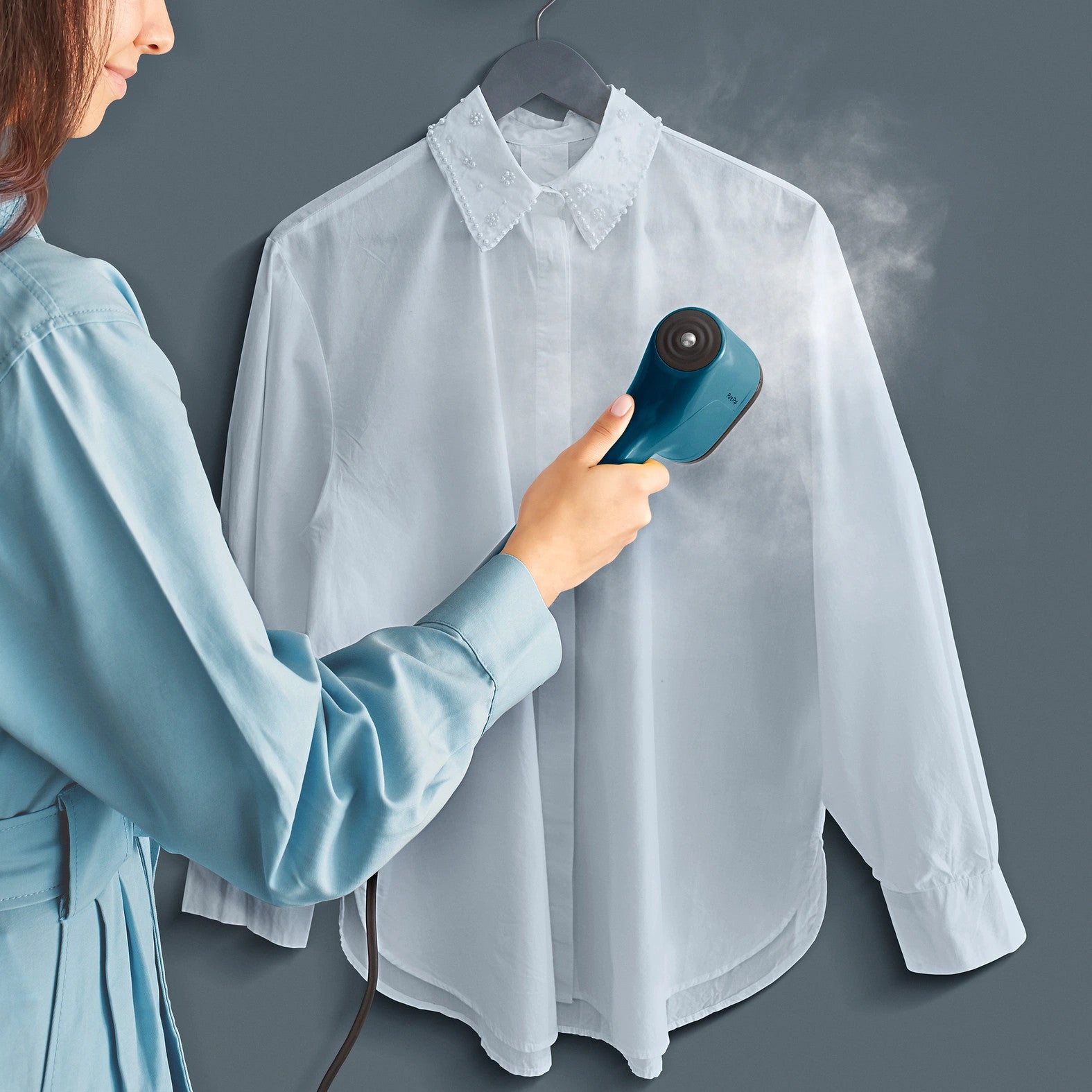 Défroisseur Vapeur à Main Rowenta Pure Pop Slim Bleu - 1300W