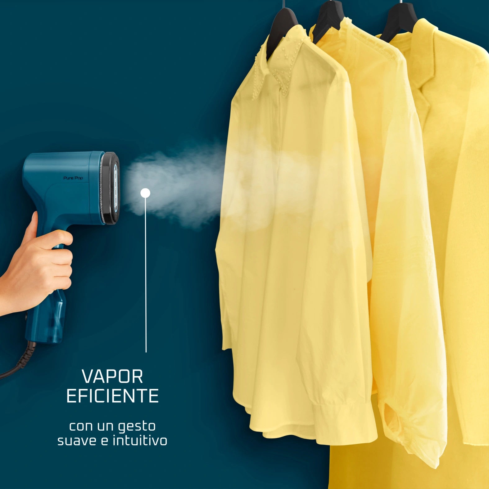 Défroisseur Vapeur à Main Rowenta Pure Pop Slim Bleu - 1300W