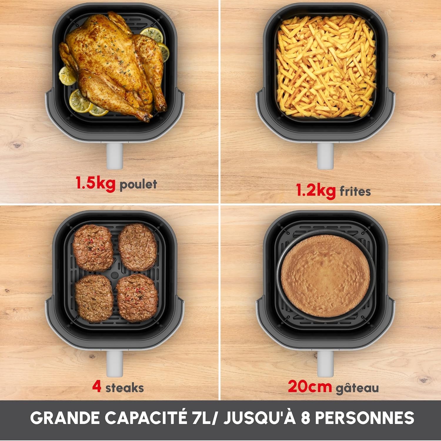 Friteuse Sans Huile Easy Fry Infrared 7L