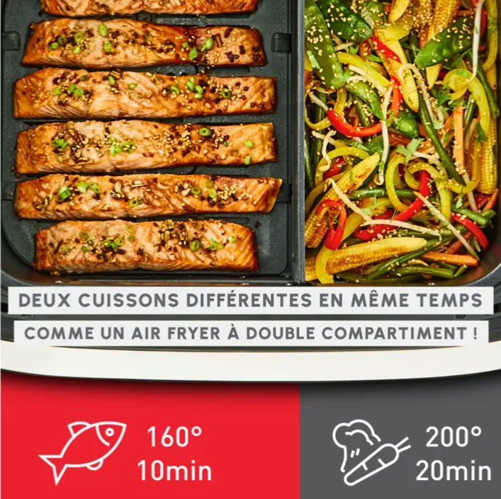 Dual Easy Air Fryer Flex - 7 programmes - 9L