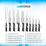Couteau Ice Force 9 cm en acier inoxydable