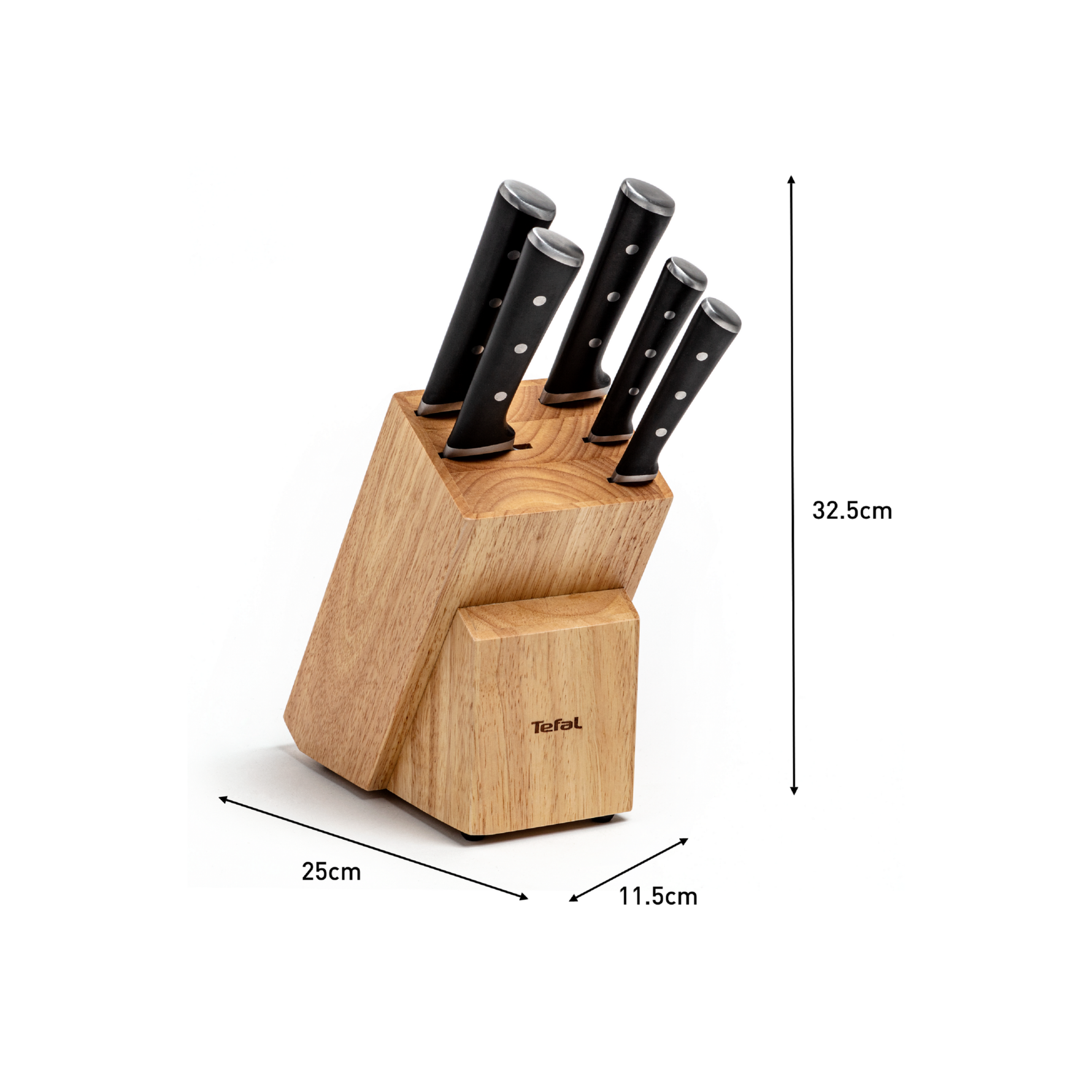 Ice Force Set De 5 Couteaux De Cuisine + Bloc à Couteaux