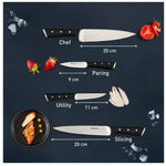 Set de 4 Couteaux Tefal Ice Force – Acier Inoxydable