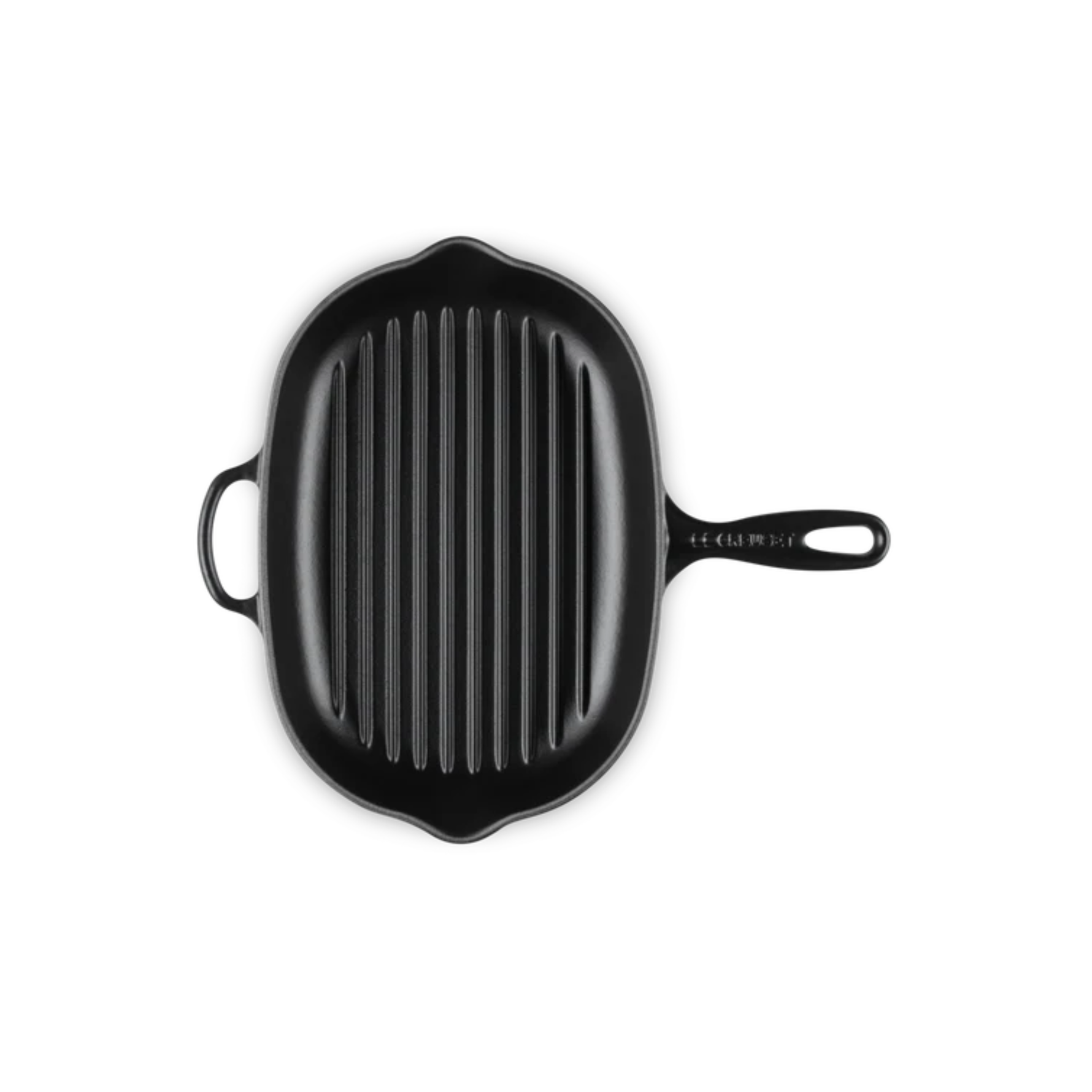 Skillet 32cm Grill Ovale En Fonte Emaillée