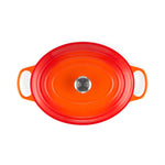 Cocotte Ovale En Fonte 35cm Emaillée Volcanique