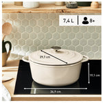 Faitout  Fonte Lov 29cm Beige