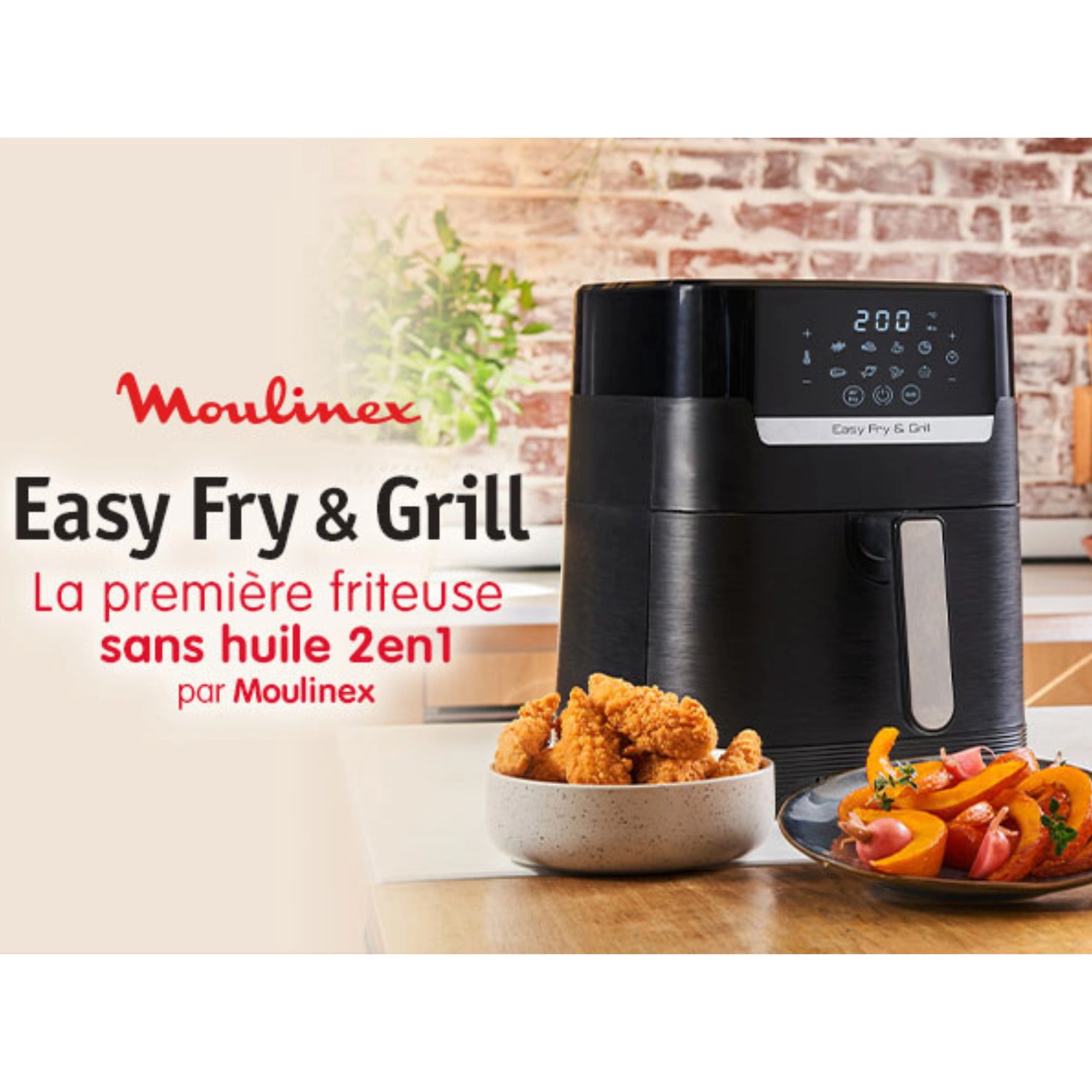 Friteuse Grill 4.2 L Sans Huile 2EN1