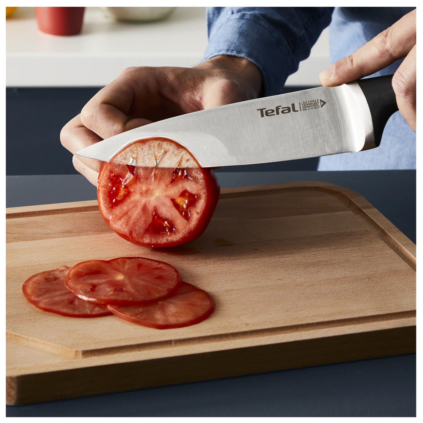 Set de 4 Couteaux Tefal Ice Force – Acier Inoxydable