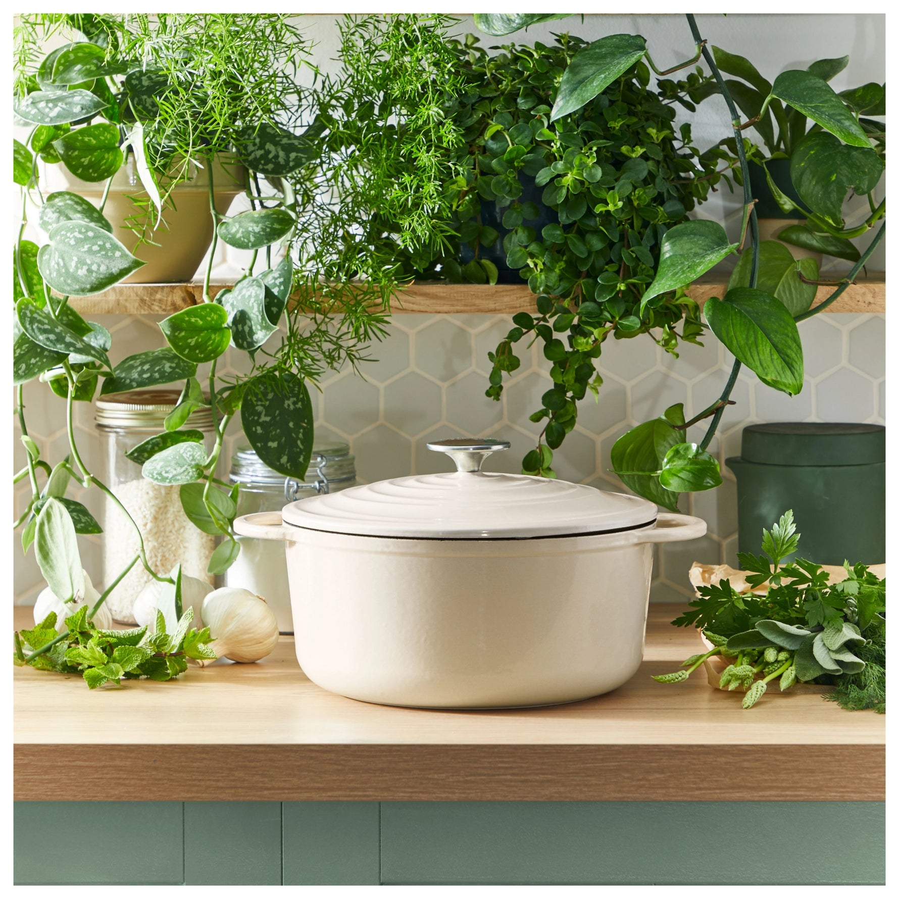 Faitout en Fonte Lov 25cm Beige