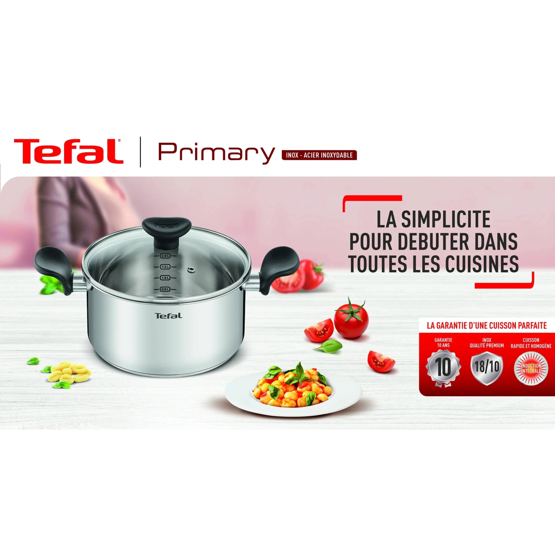 Marmite Inox 28 Cm + Couvercle Primary