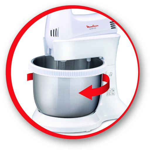 Batteur Avec Bol Quick Mix 300W Gris/Inox