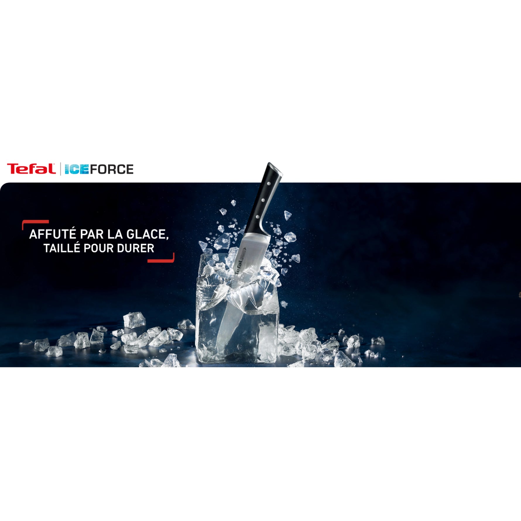 Set de 4 Couteaux Tefal Ice Force – Acier Inoxydable