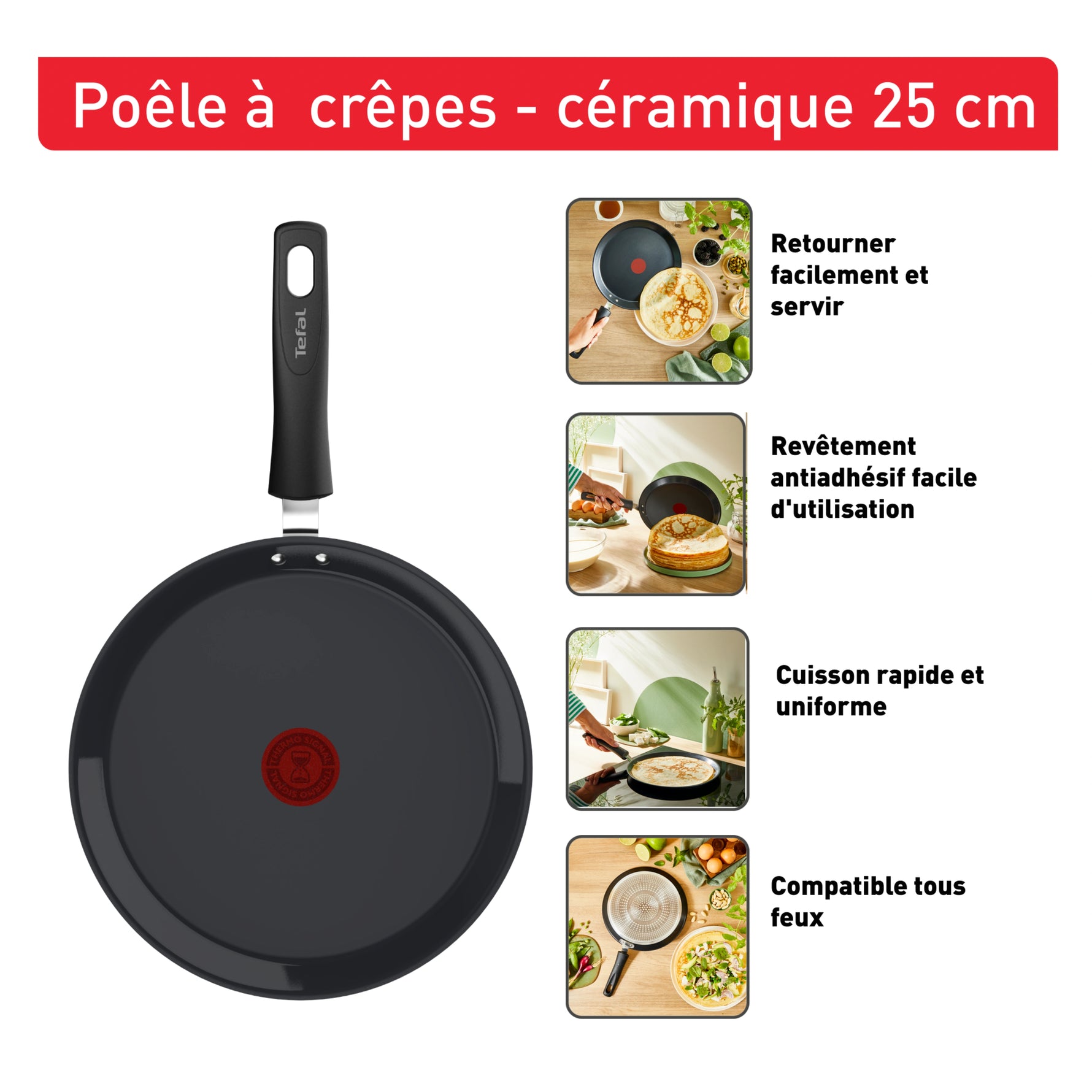 Crêpière 25cm Céramique