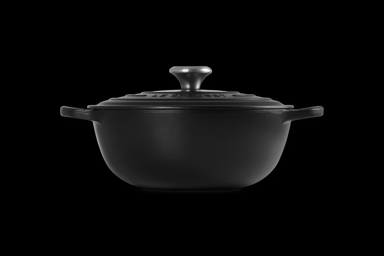 Marmite  En Fonte Emaillée 26cm Noir Satin