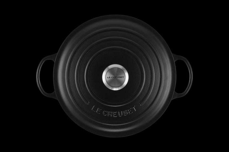 Marmite  En Fonte Emaillée 26cm Noir Satin