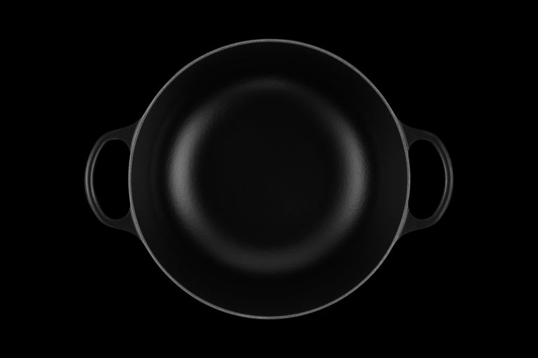 Marmite  En Fonte Emaillée 26cm Noir Satin