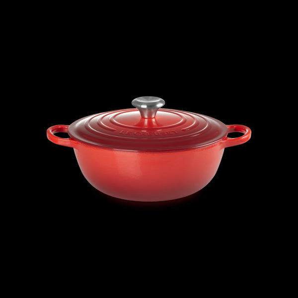 Marmite  En Fonte Emaillée 26cm Cerise