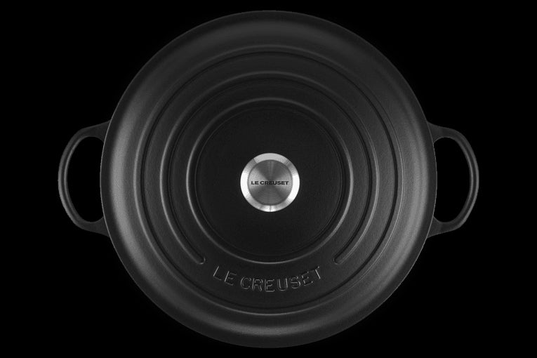 Marmite En Fonte Emaillée 32cm Noir Satin