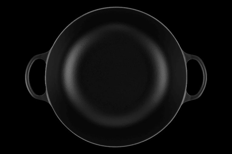 Marmite En Fonte Emaillée 32cm Noir Satin