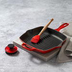 Skillet 26cm Grill Carre en Fonte Émaillée
