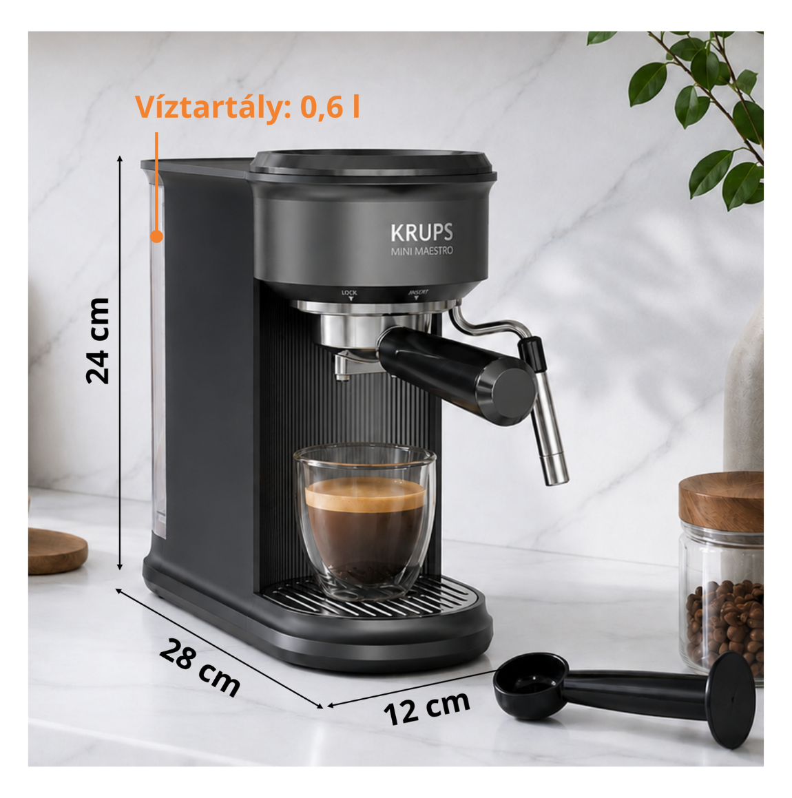 Machine à Café Expresso Mini Maestro Noir