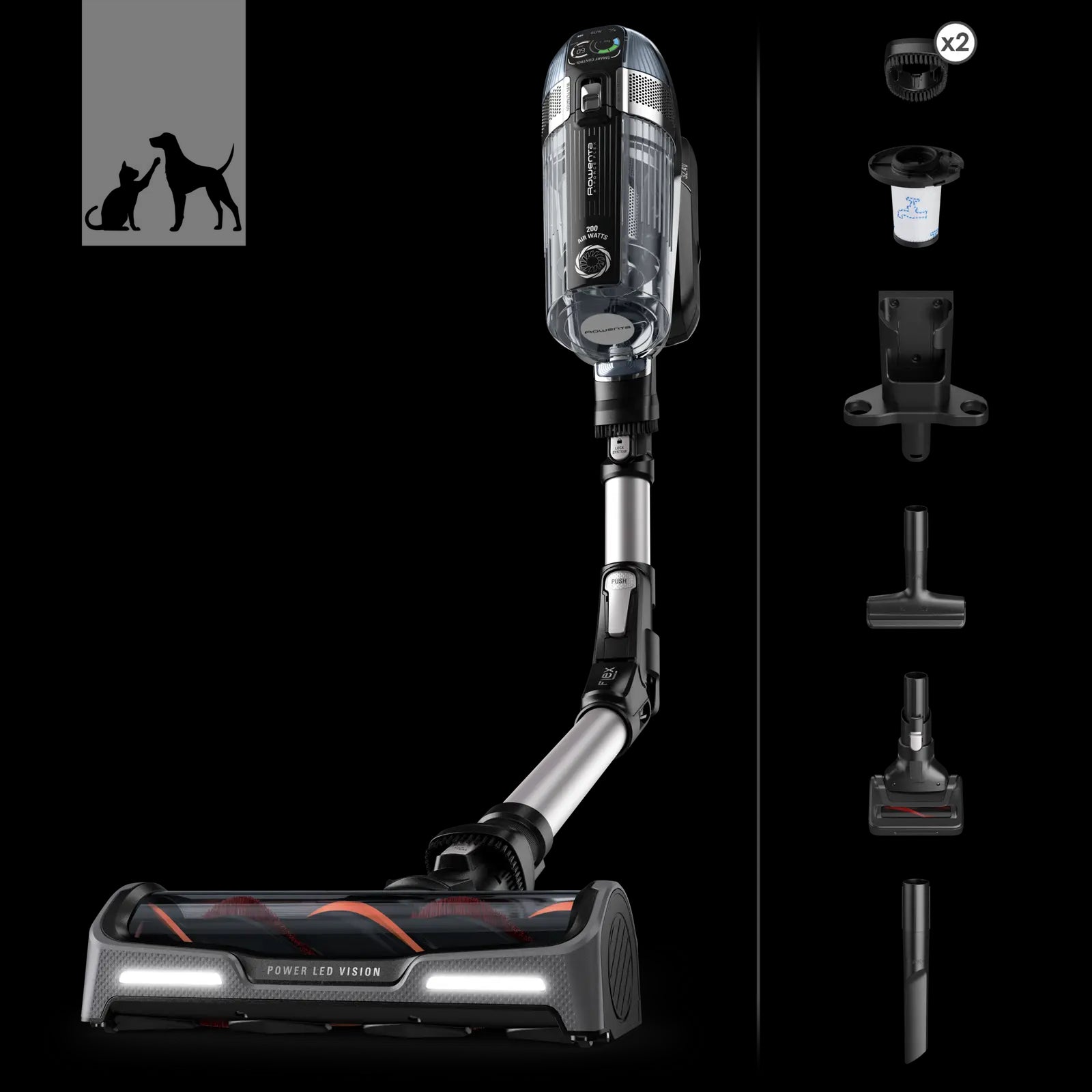 Aspirateur Balai Sans Fil X-Force Flex 14.60 Kit Animal
