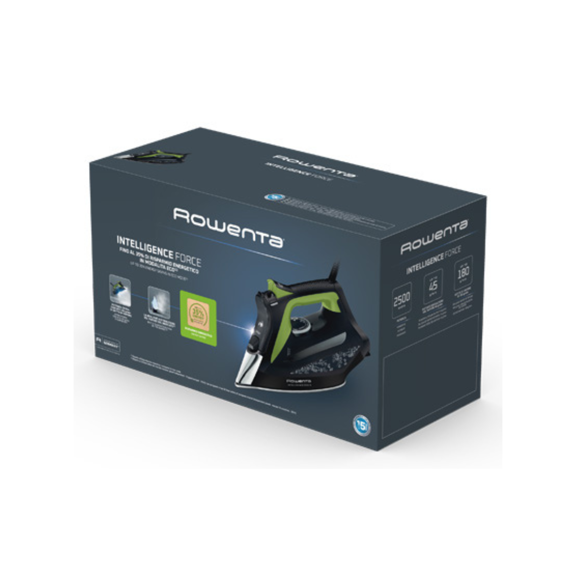 Fer Vapeur Eco Intelligence 2500W Noir/Vert