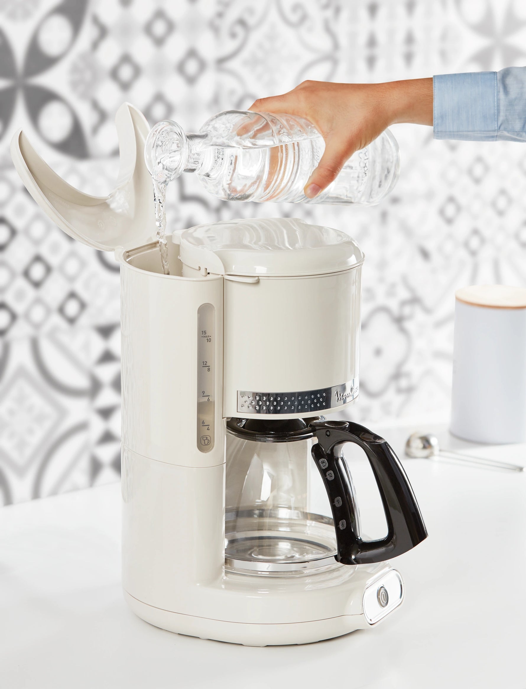 Cafetière Soleil 10 à 15 Tasses Blanc