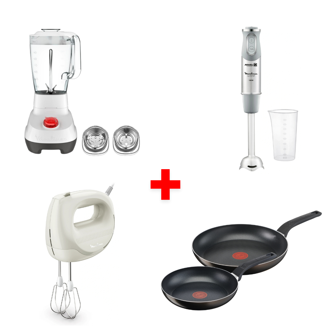 Pack Mariage Cuisine Complète Moulinex & Tefal 4 Produits