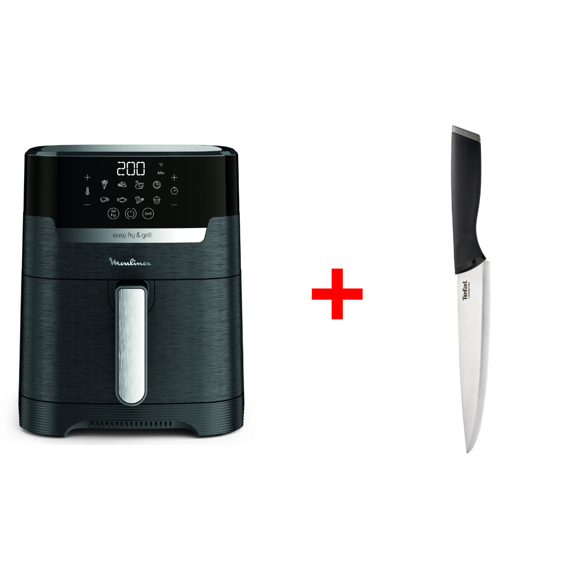 Pack AirFryer 4,2L avec grill + Couteau Comfort 20cm inox